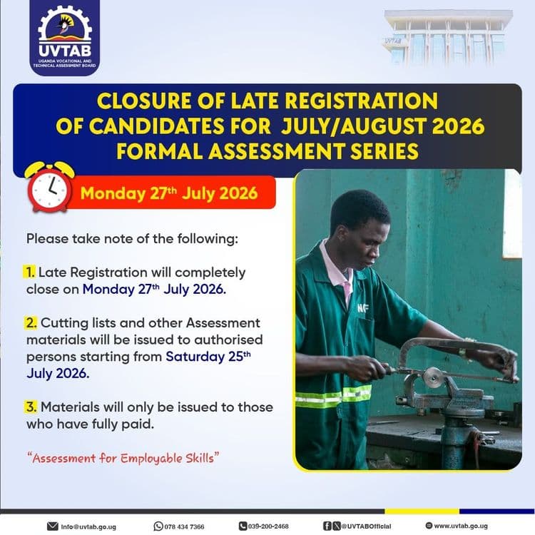 Late Registration for July/August 2026 