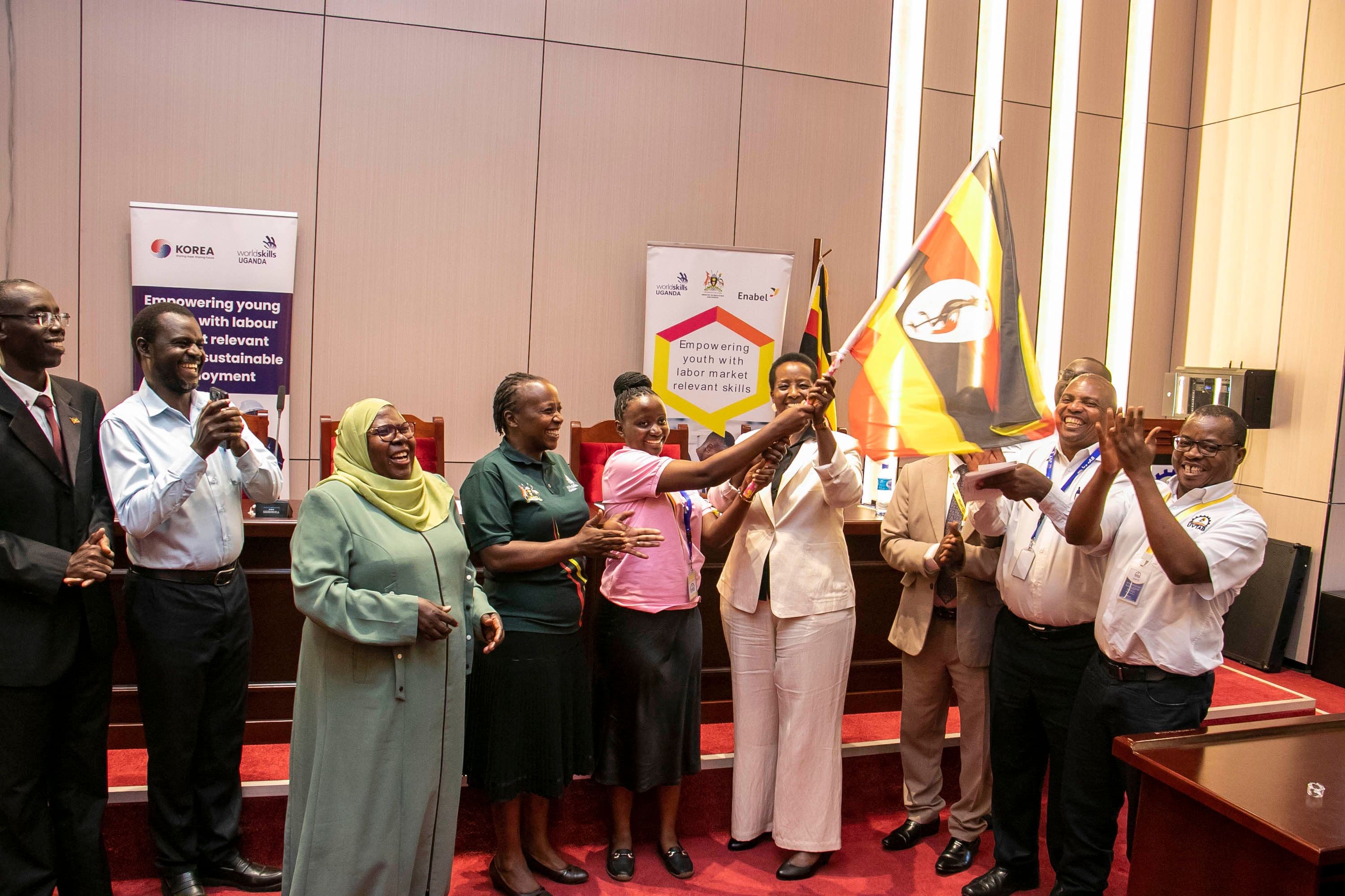 Team Uganda flagged off for WorldSkills Shanghai as leaders call for confidence, excellence and knowledge transfer